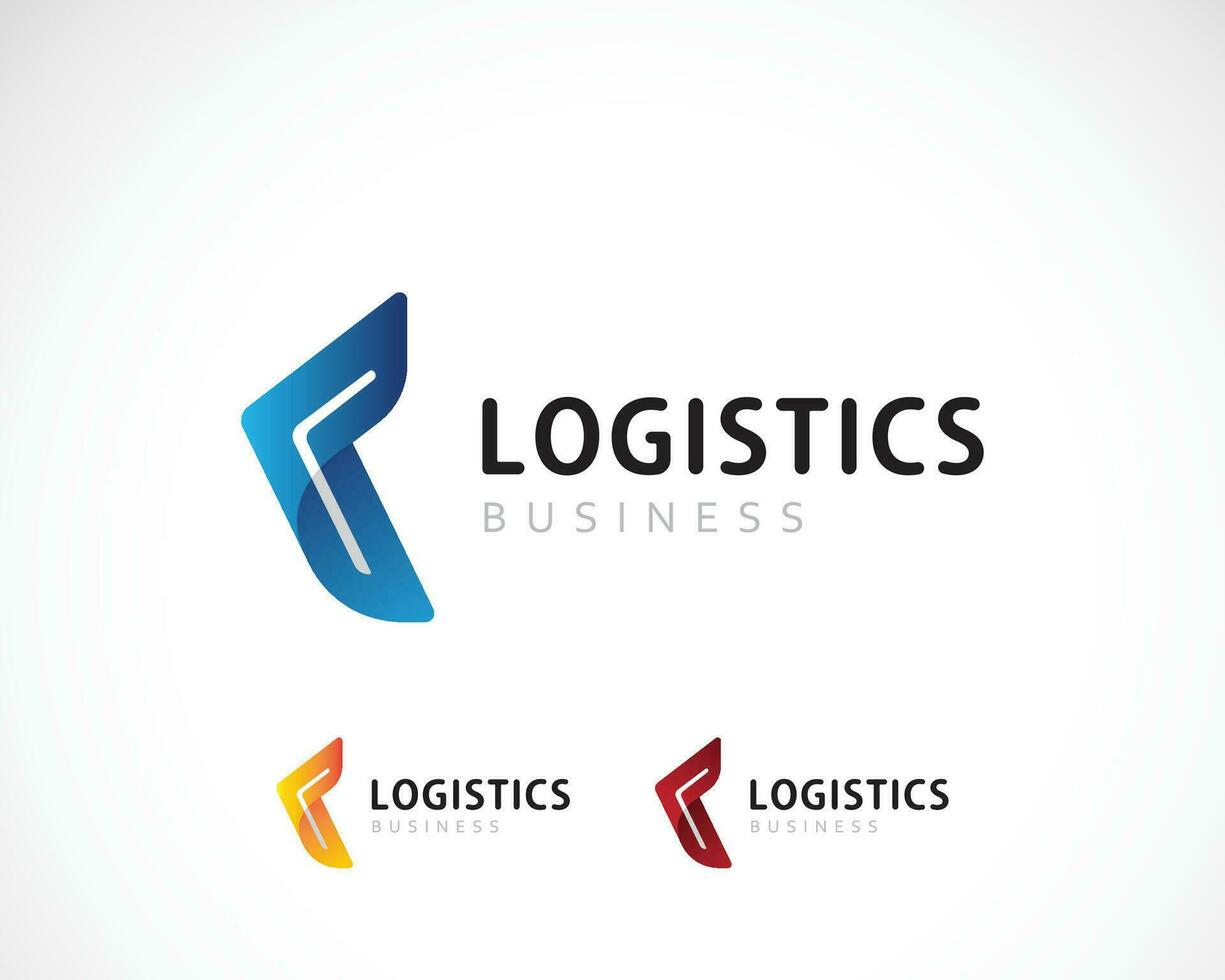 logistique logo Créatif marché La Flèche signe symbole conception moderne vite livraison vecteur