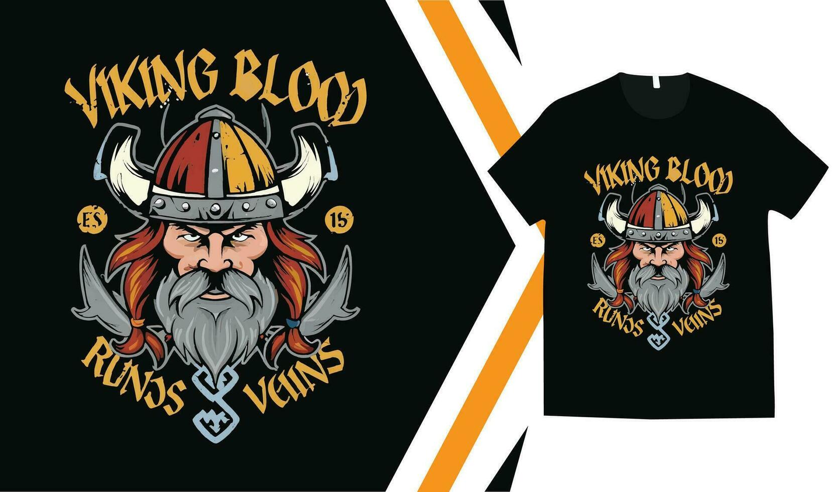 viking T-shirt conception, Douane vikings T-shirt graphique, viking guerriers T-shirt, vêtements Douane conception impression maquette. vecteur