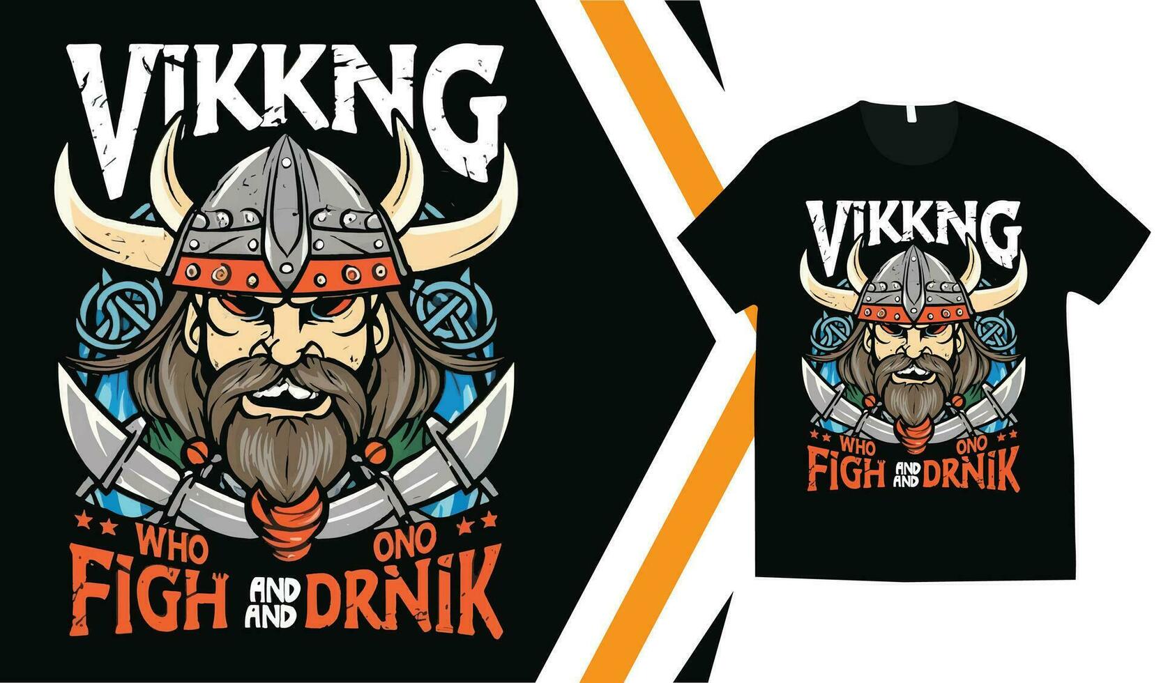 viking T-shirt conception, Douane vikings T-shirt graphique, viking guerriers T-shirt, vêtements Douane conception impression maquette. vecteur