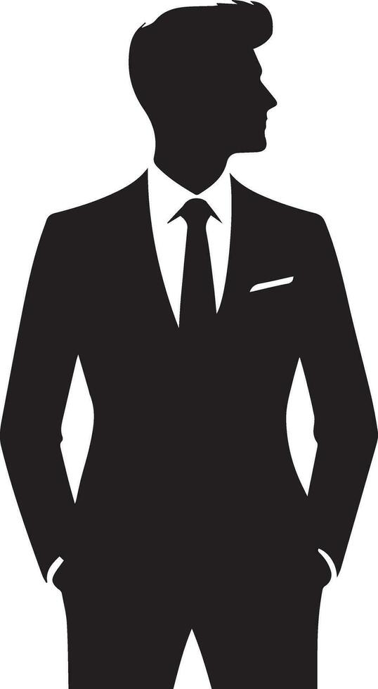 affaires homme pose vecteur silhouette noir Couleur blanc Contexte 24
