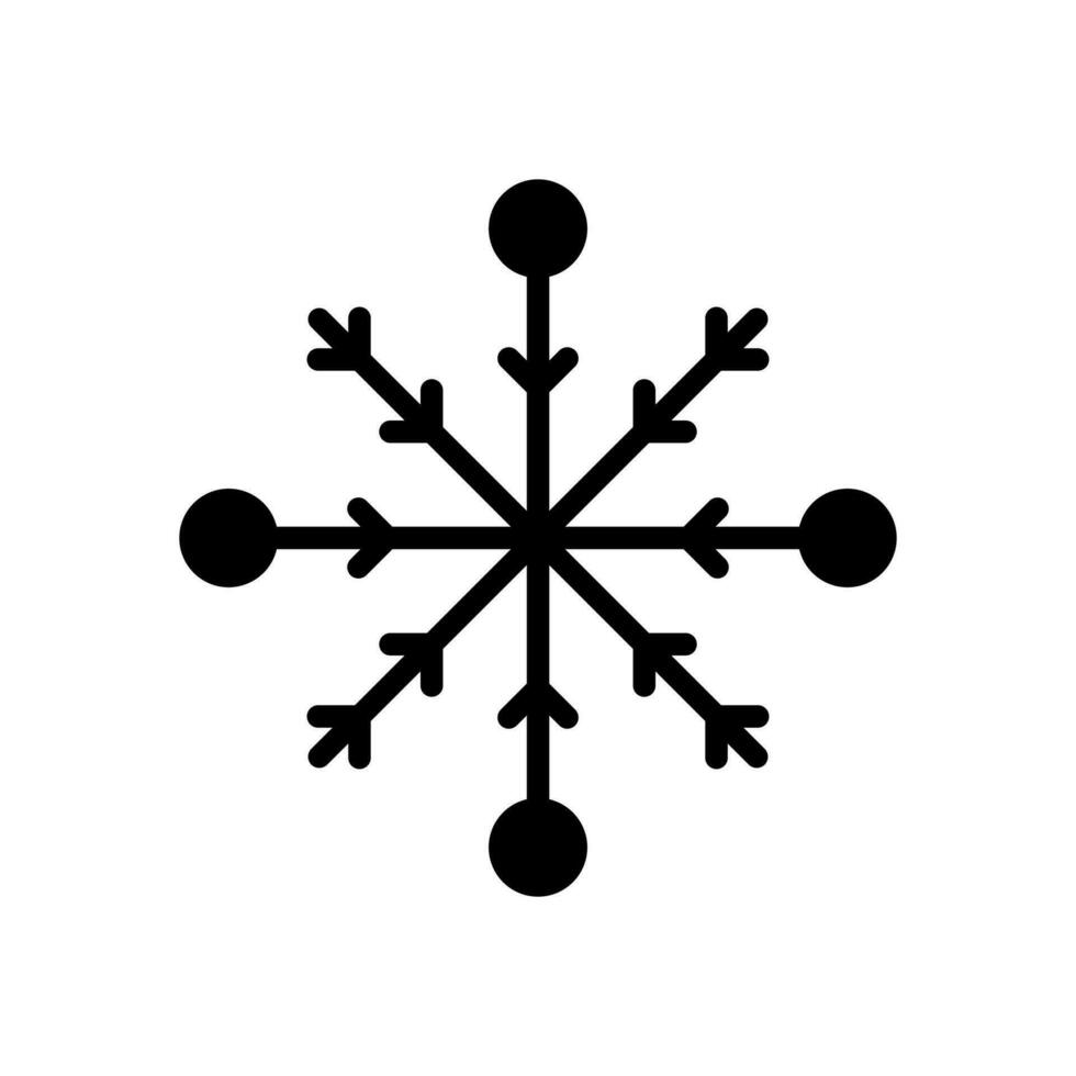 flocon de neige icône vecteur conception modèle