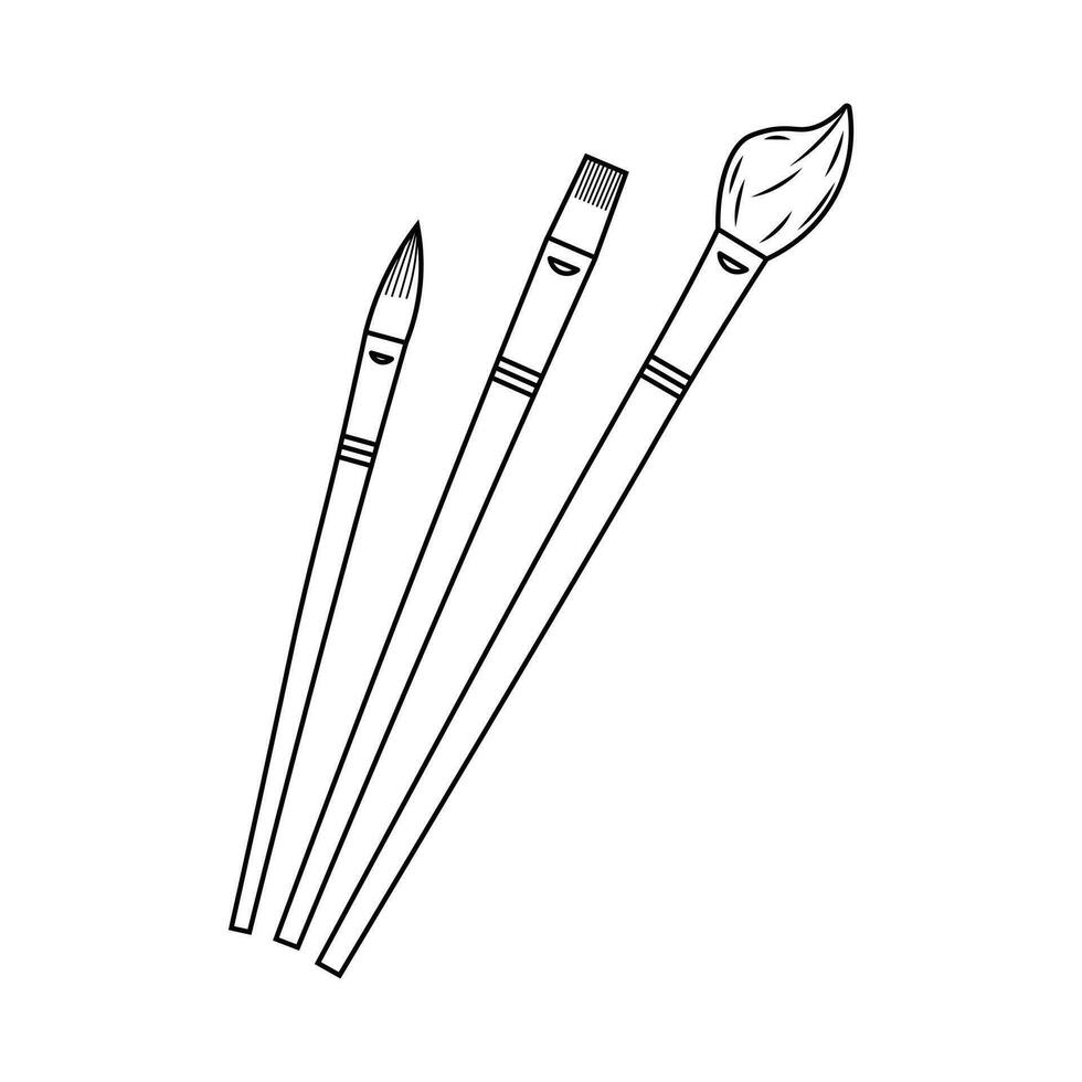 main tiré des gamins dessin dessin animé vecteur illustration art brosse icône isolé sur blanc