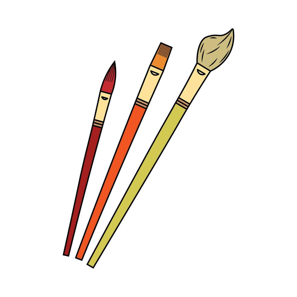 main tiré des gamins dessin dessin animé vecteur illustration art brosse icône isolé sur blanc