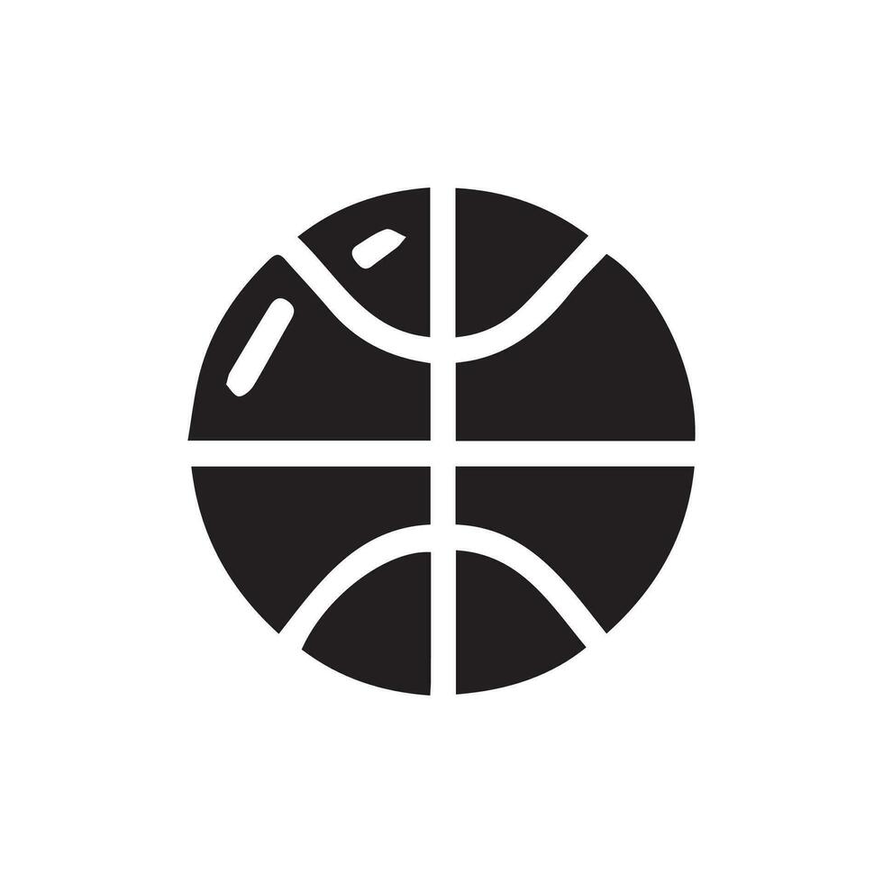 basketball icône parfait pour logos, Statistiques et infographies. vecteur