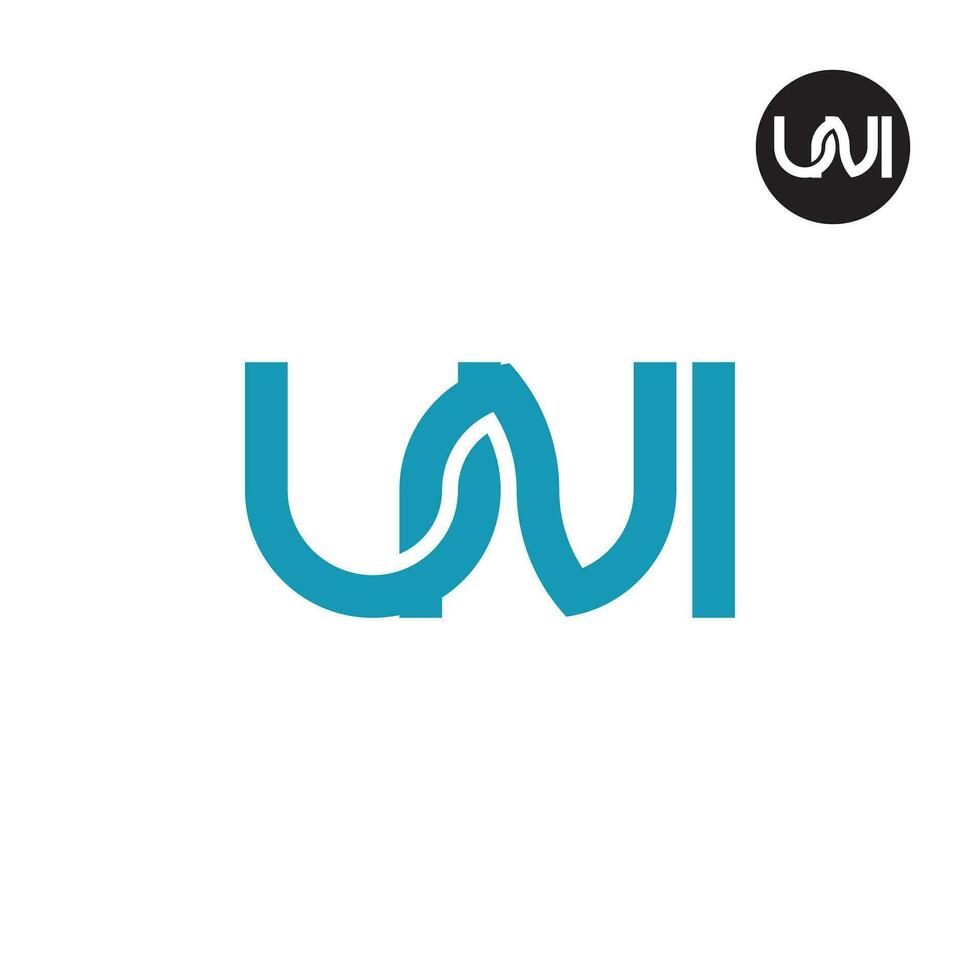 lettre Uni monogramme logo conception vecteur
