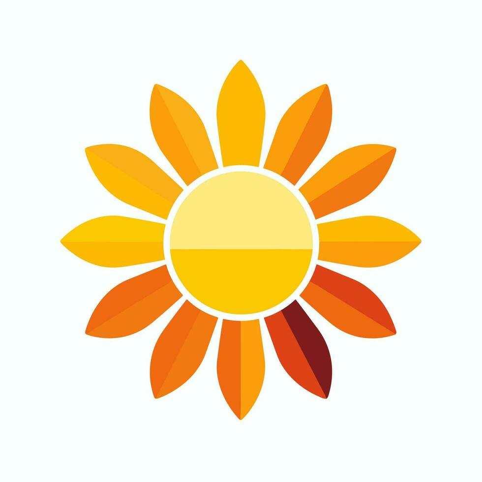 ai généré solaire thermique énergie un service fournisseur rempli coloré logo. durabilité affaires valeur. Soleil abstrait icône. conception élément. ai art pour entreprise l'image de marque vecteur