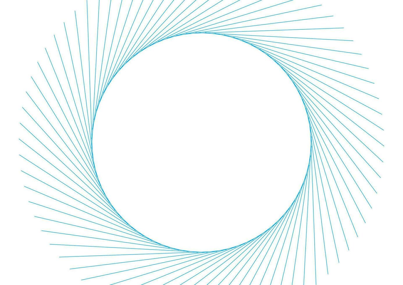 bleu minimal rond lignes abstrait futuriste technologie Contexte vecteur