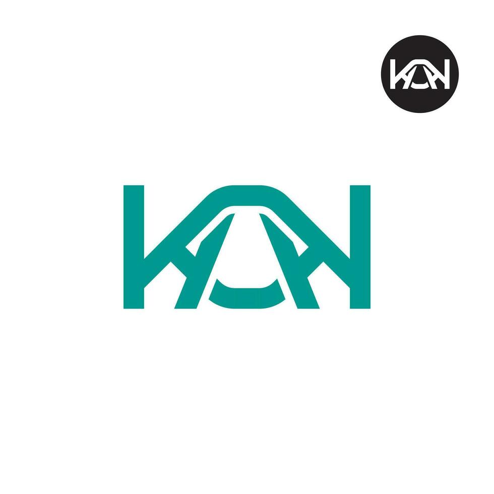 lettre kak monogramme logo conception vecteur