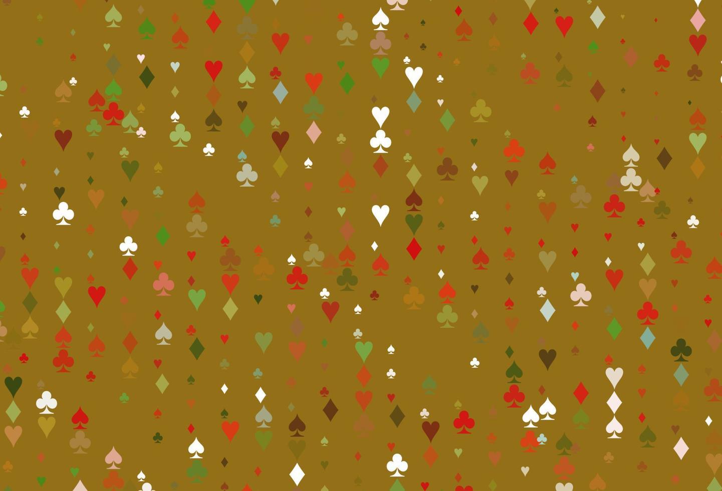 couverture vectorielle vert clair et rouge avec des symboles de pari. vecteur