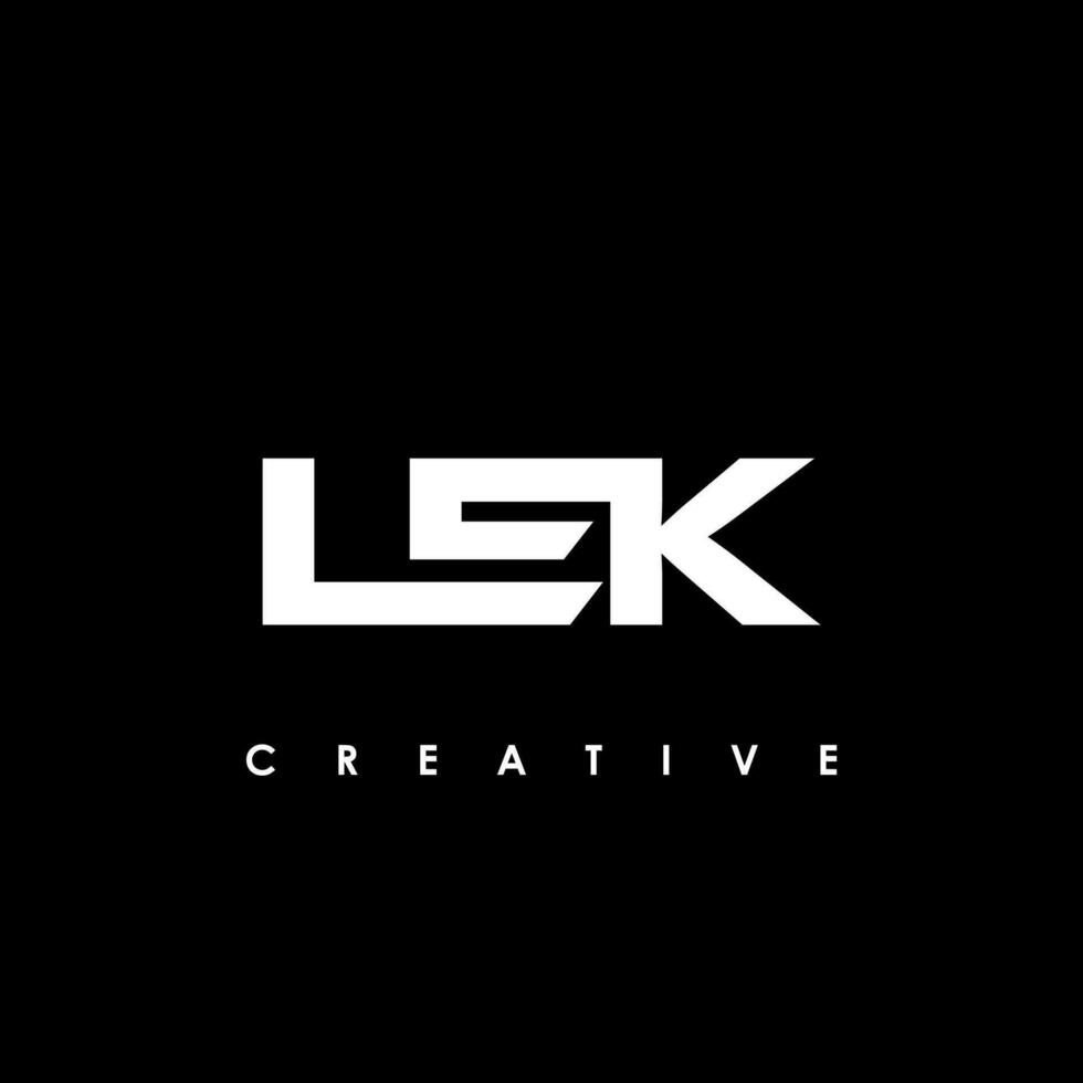 lek lettre initiale logo conception modèle vecteur illustration