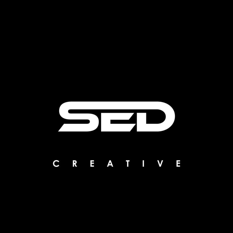 sed lettre initiale logo conception modèle vecteur illustration