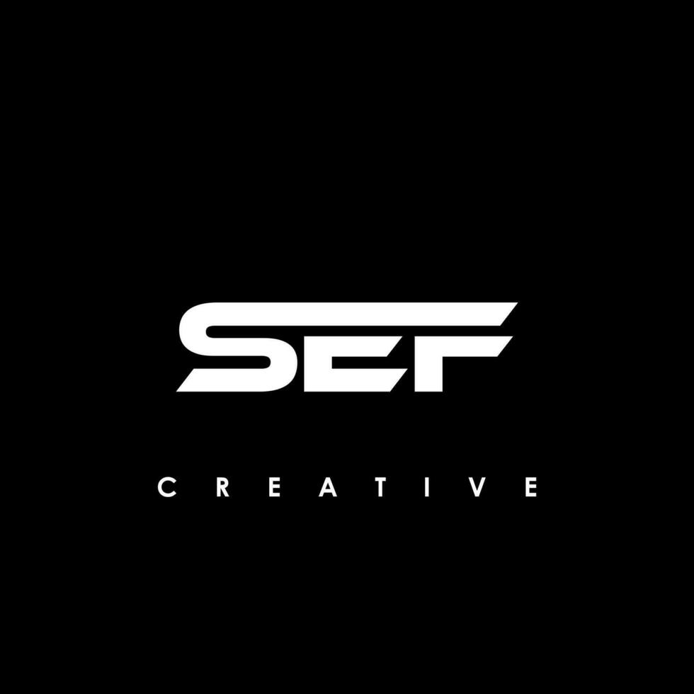 sef lettre initiale logo conception modèle vecteur illustration