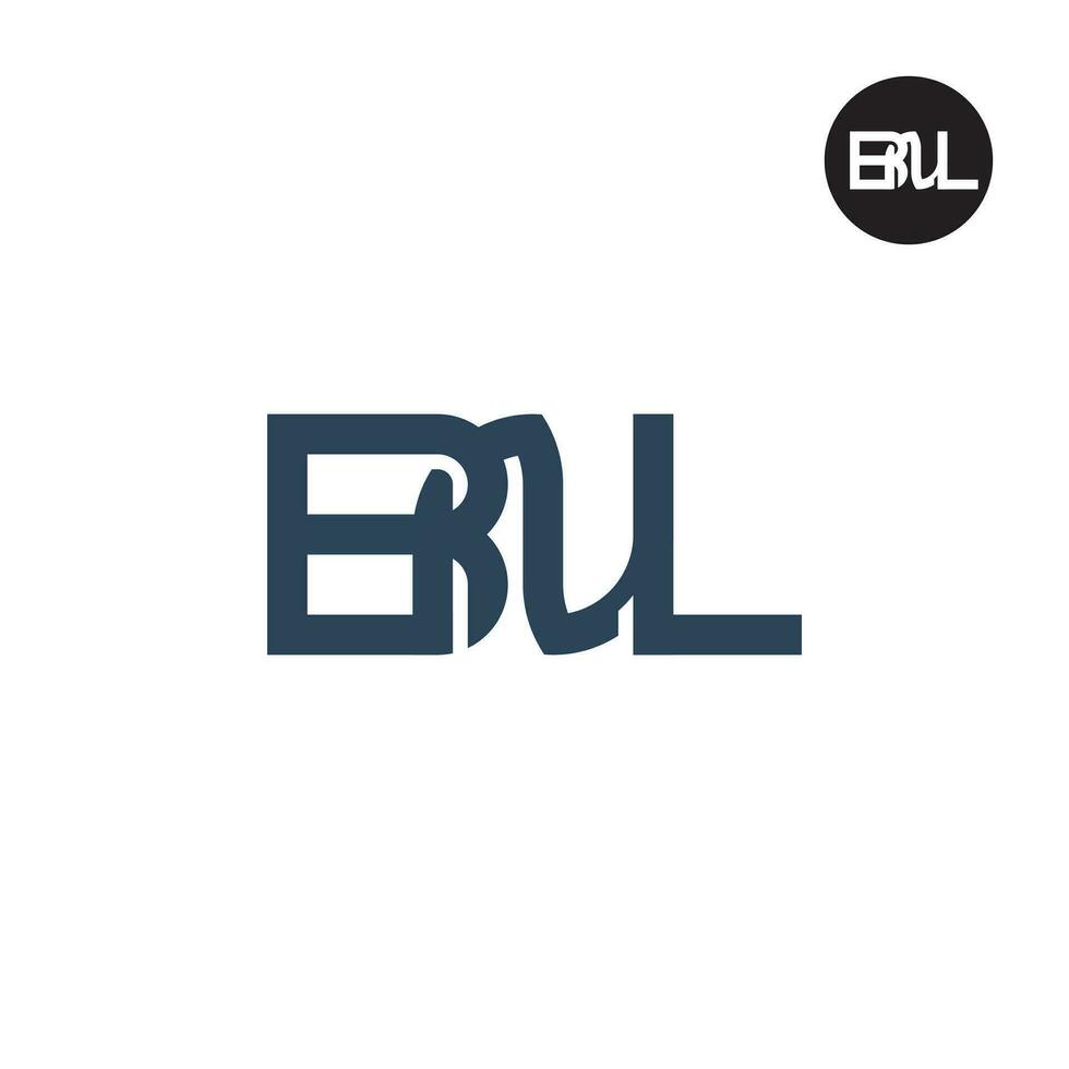 lettre bnl monogramme logo conception vecteur