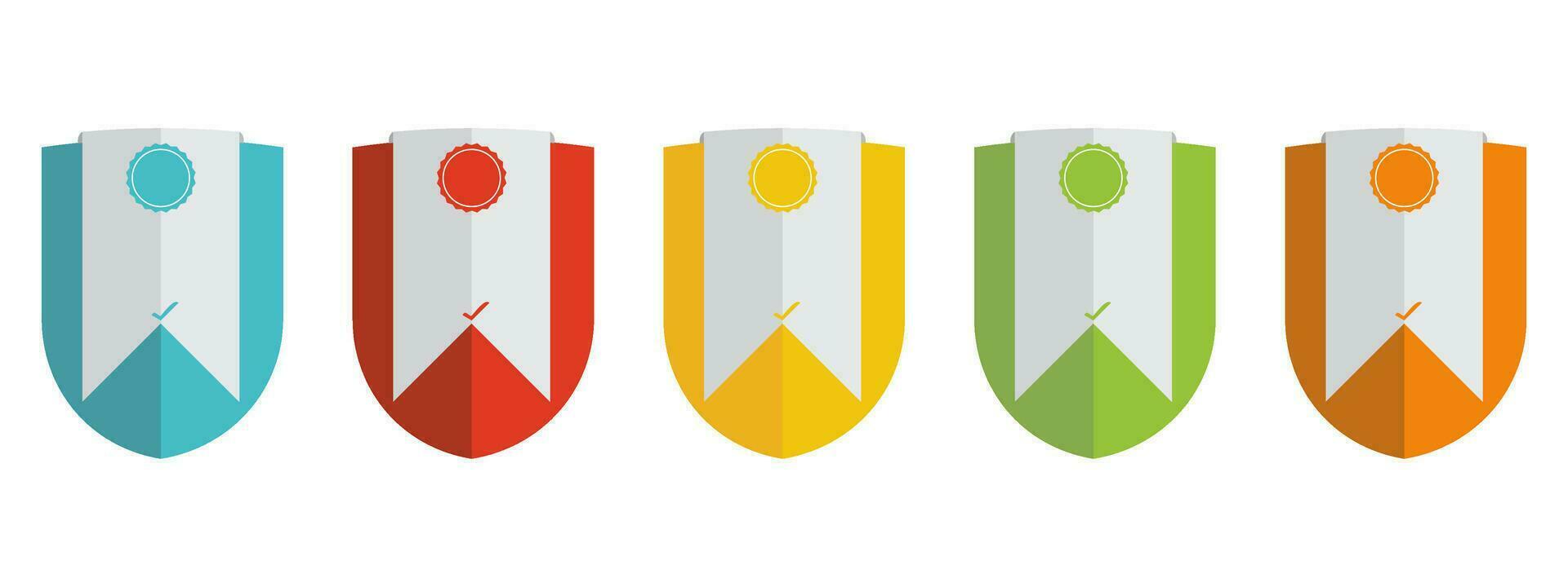entreprise badge certificats vecteur illustration agréé logo conception.