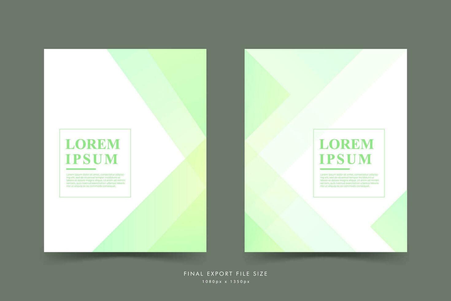 social médias Publier abstrait . minimaliste. 2 couleur. vert et Jaune transparent. memphis vecteur