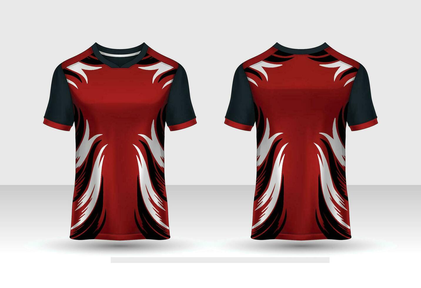 maillot de sport et modèle de t-shirt vecteur de conception de maillot de sport. design sportif pour le football, la course, le maillot de jeu. vecteur.