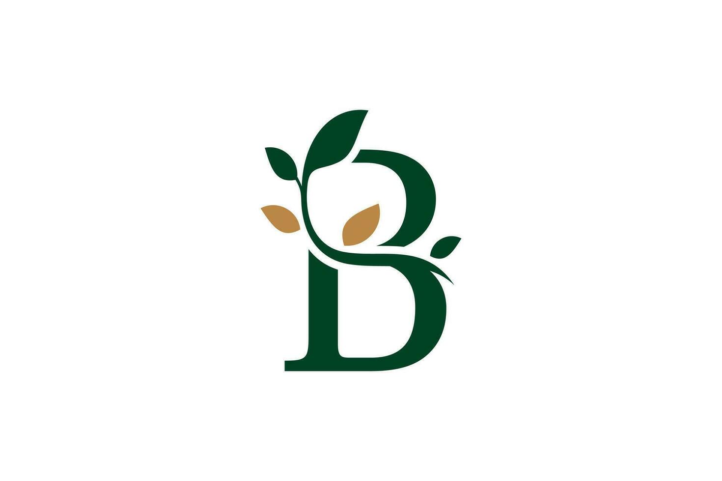 initiale lettre logo conception b lettre élégant et élégant vecteur