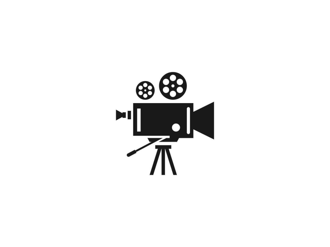 cinéma caméra logo vecteur icône illustration, logo modèle