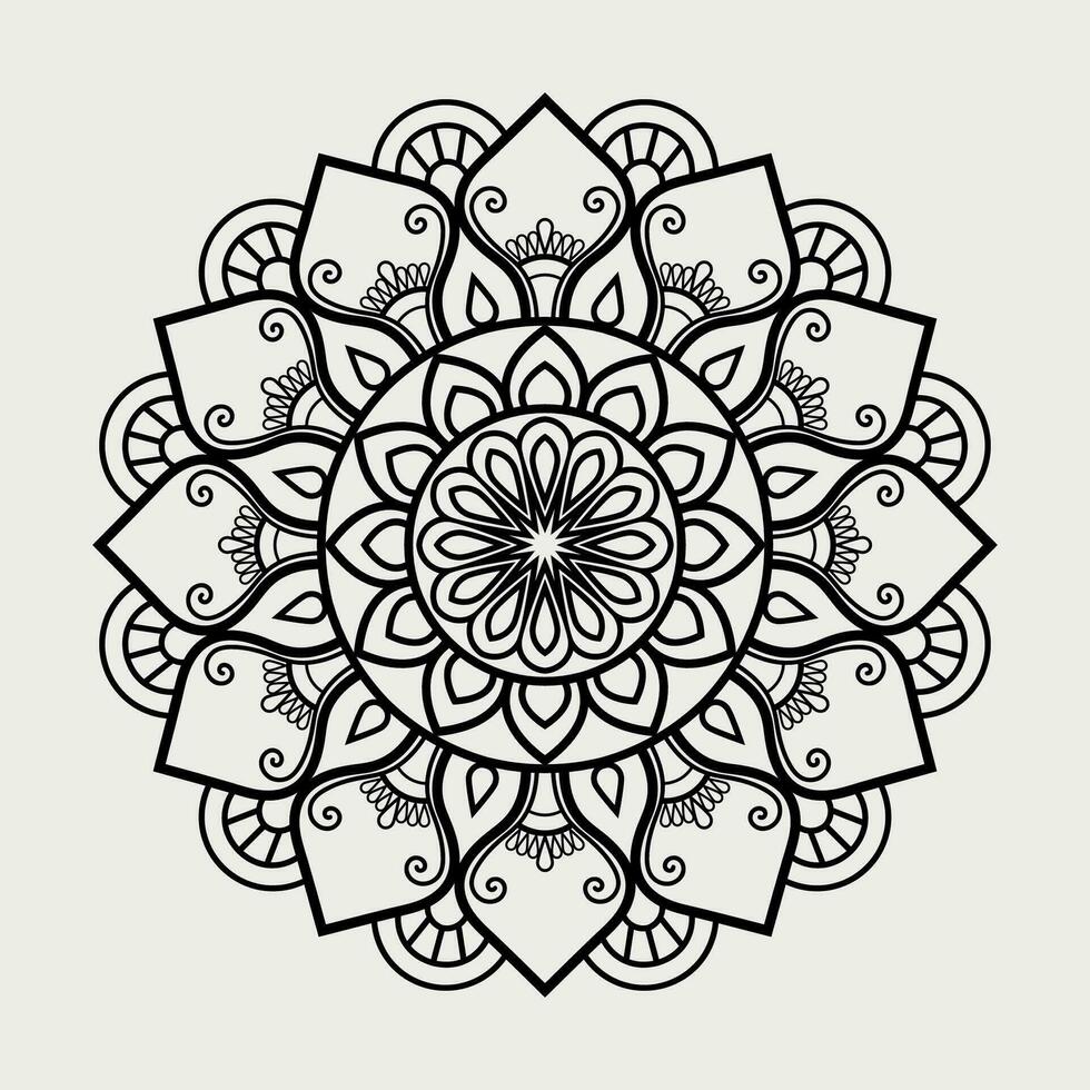 direct floral mandala Créatif ornemental décoratif élément cercle forme vecteur illustration