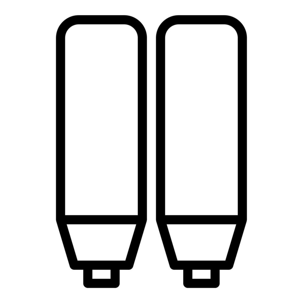 marqueur icône ou logo illustration contour noir style vecteur