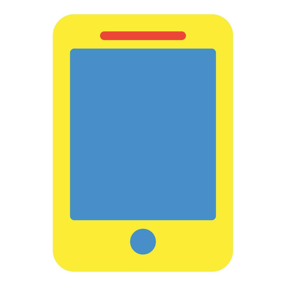 téléphone intelligent icône ou logo illustration plat Couleur style vecteur