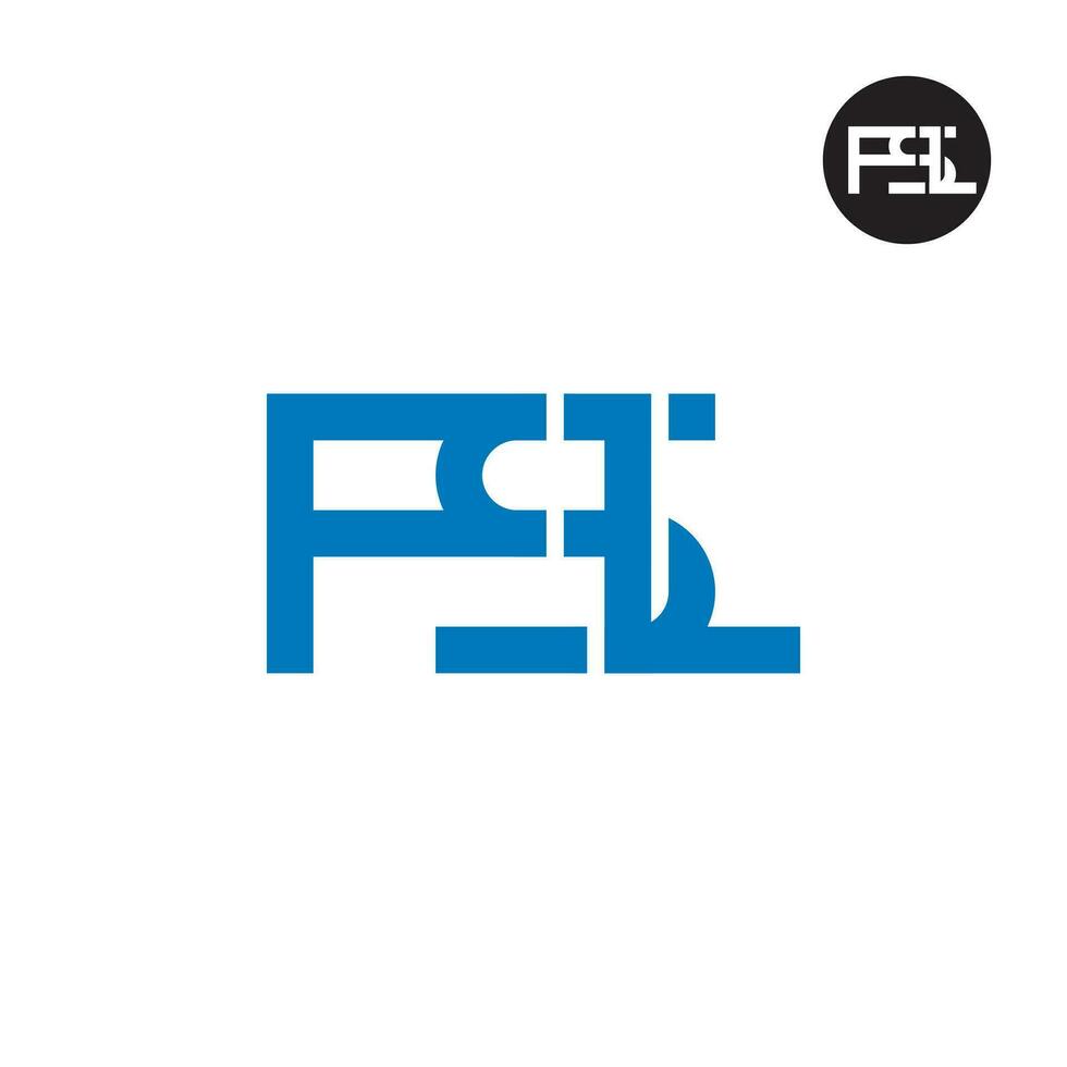 lettre fsl monogramme logo conception vecteur