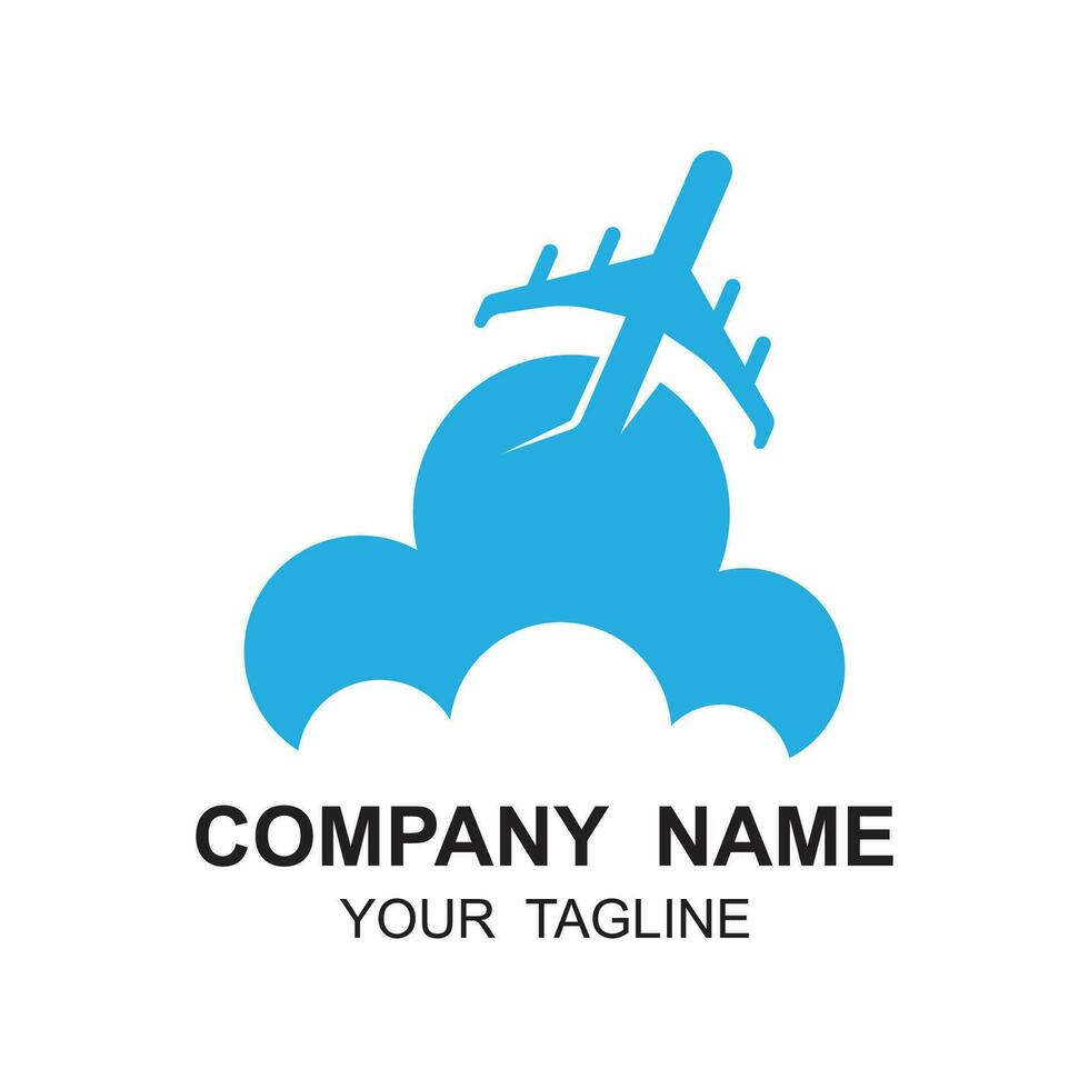 Voyage logo vecteur icône illustration conception. logo adapté pour entreprise, Compagnie aérienne billet agents et vacances
