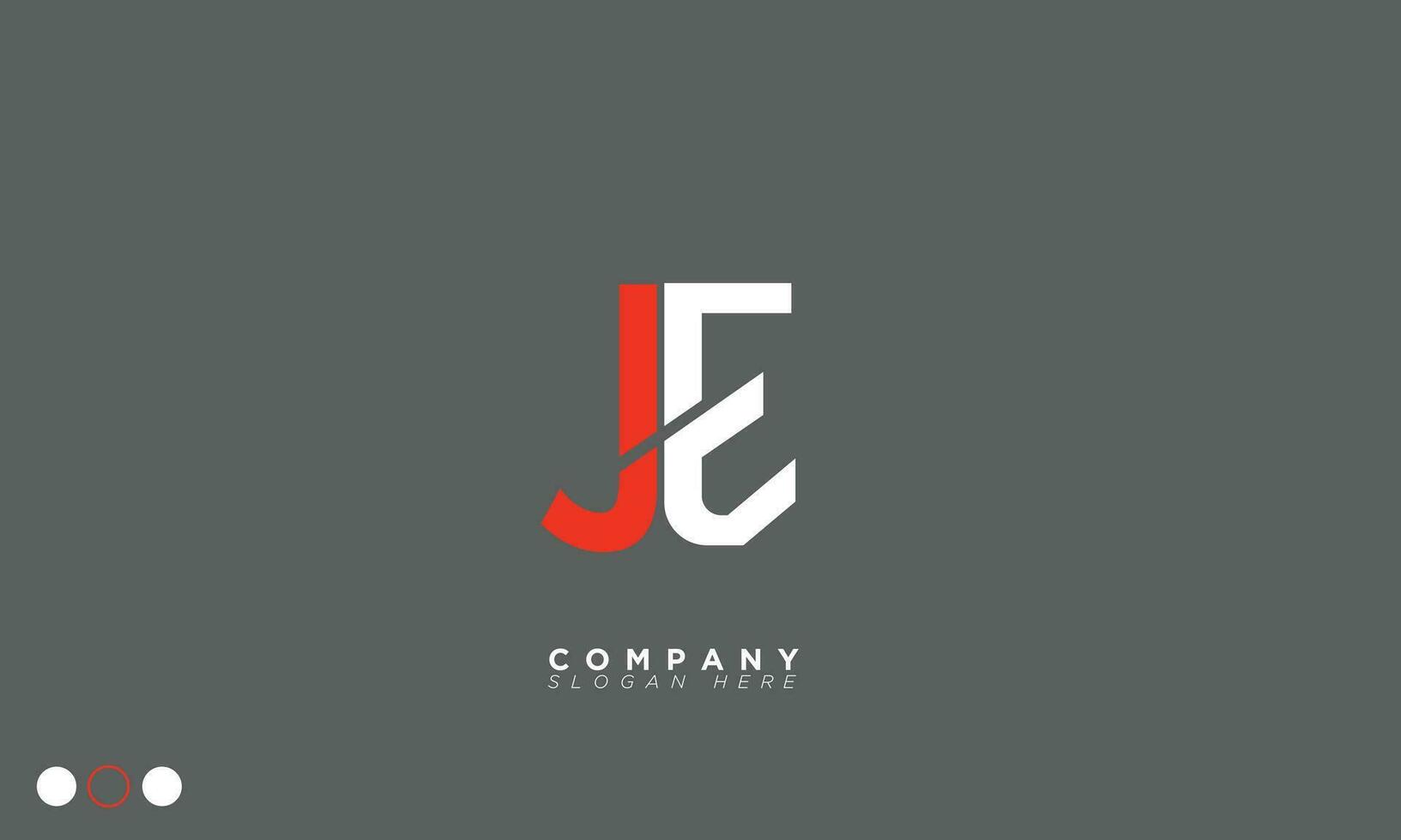 je alphabet lettres initiales monogramme logo ej, j et e vecteur