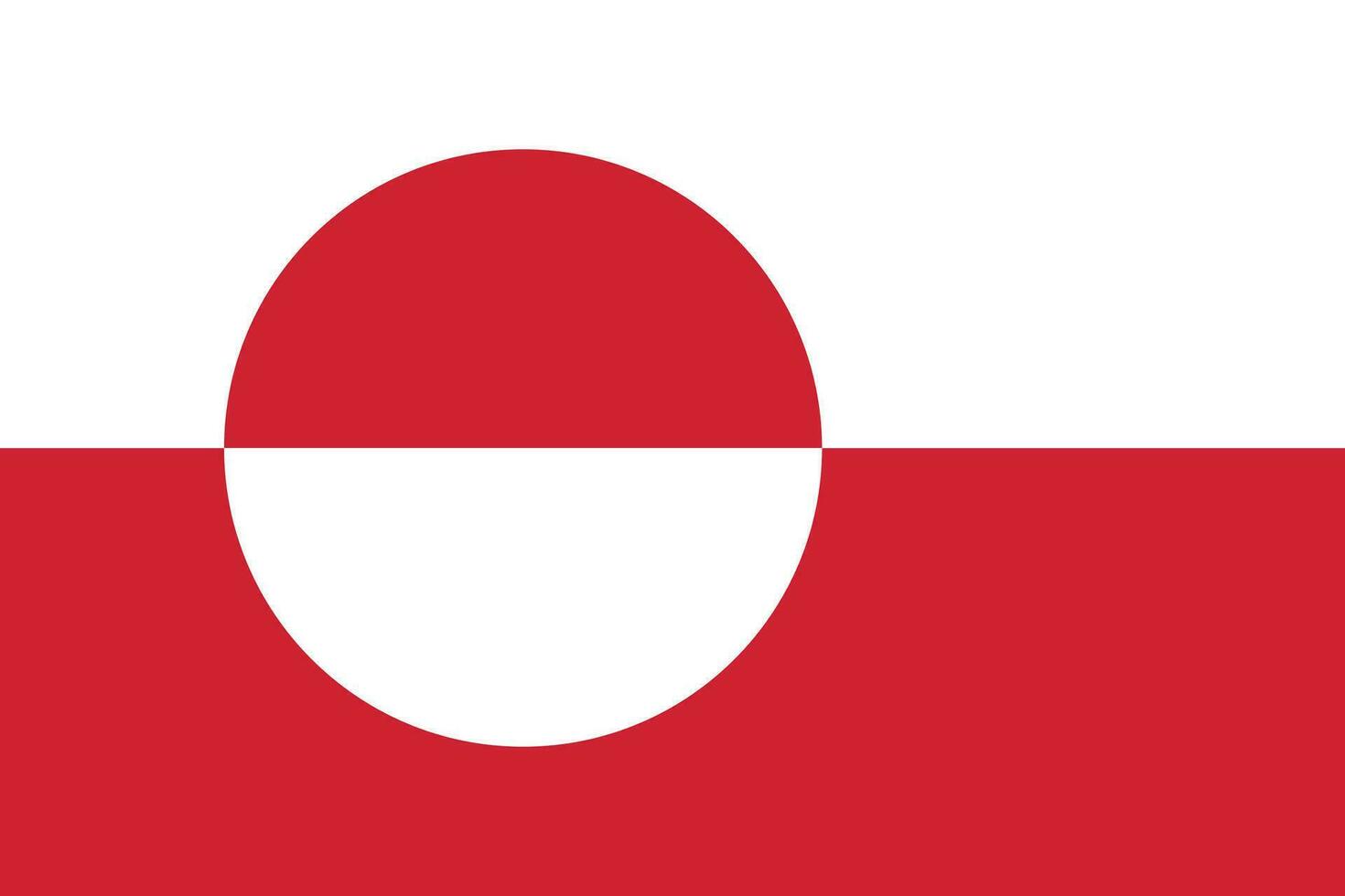 drapeau de groenland.national drapeau de Groenland vecteur