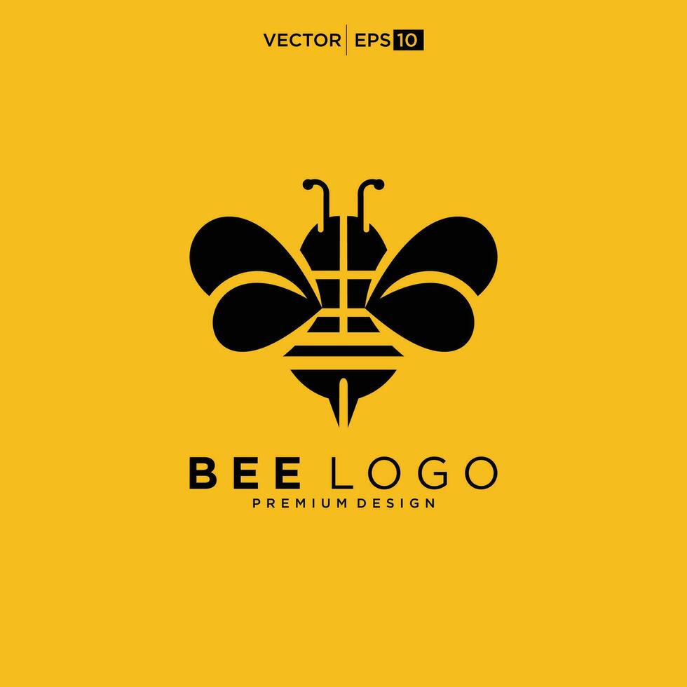 mon chéri abeille animaux logo icône vecteur illustration