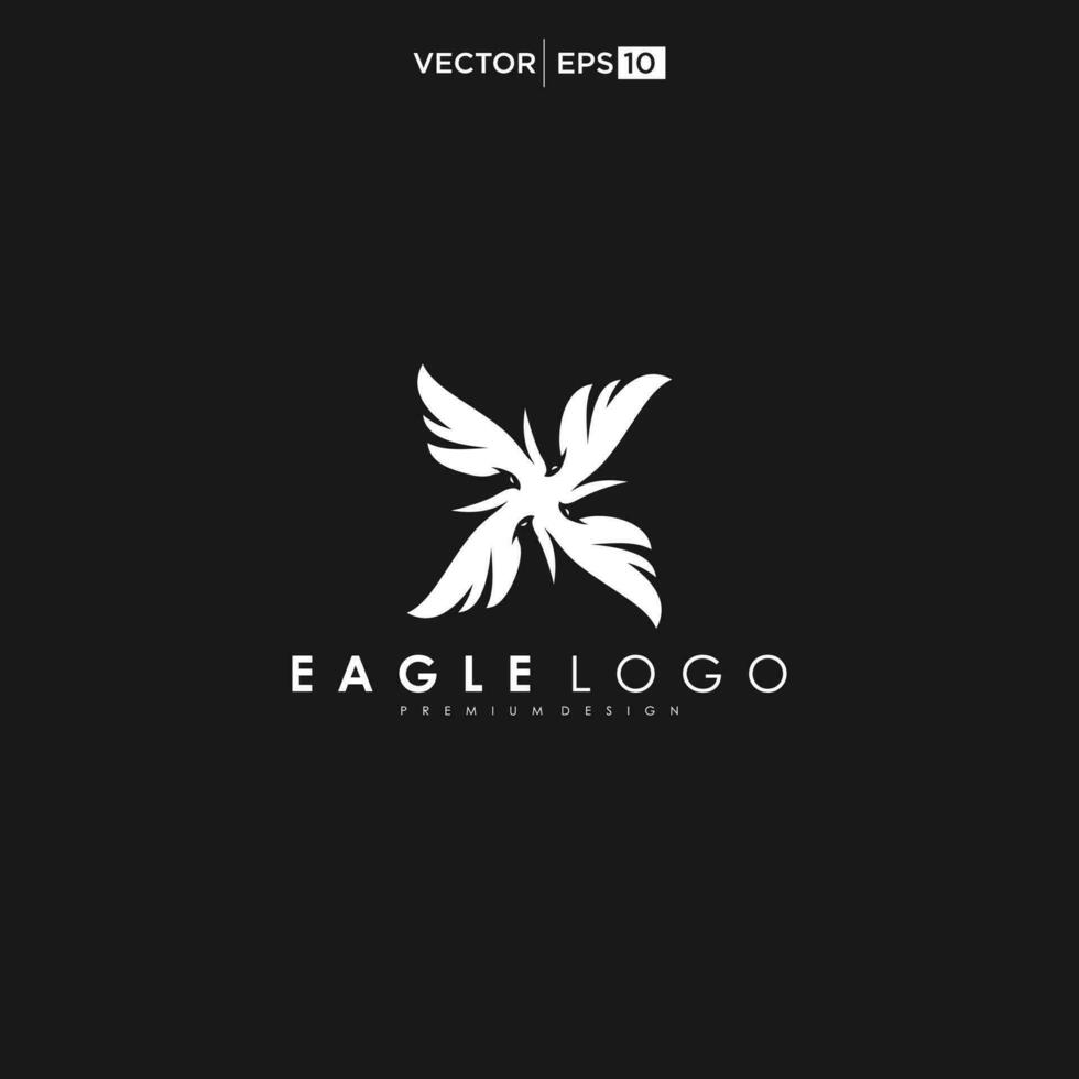 Aigle aile vol logo. faucon ailes icône. en volant oiseau emblème. vecteur illustration.