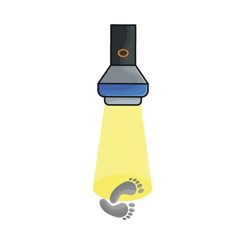 illustration de lampe de poche vecteur