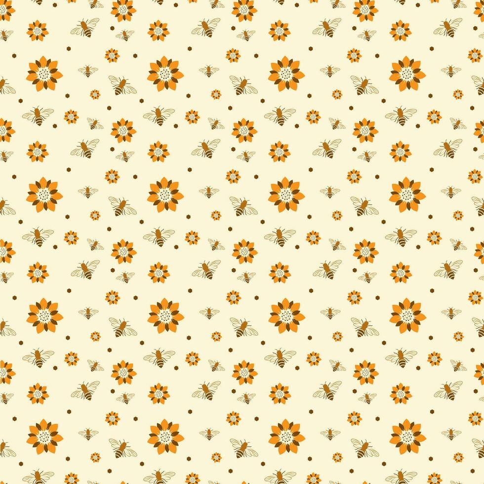 sans couture texture avec les abeilles vecteur