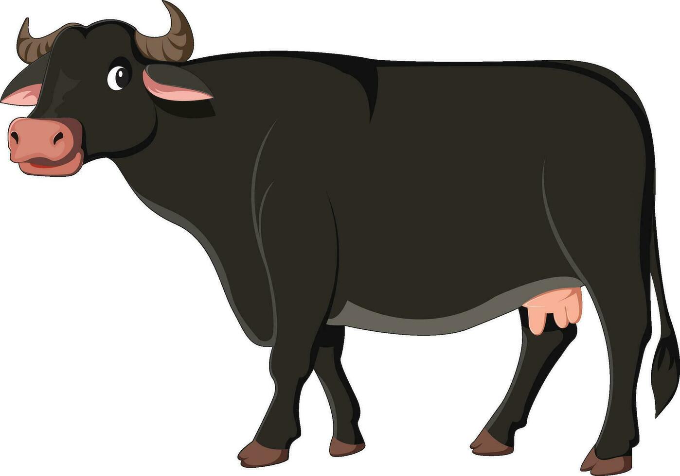 national animal - buffle vecteur illustration