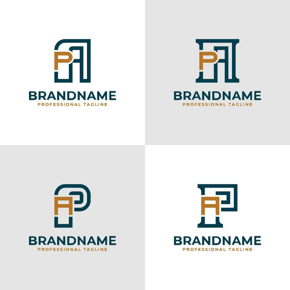 élégant lettre ap et Pennsylvanie monogramme logo, adapté pour affaires avec ap ou Pennsylvanie initiales vecteur