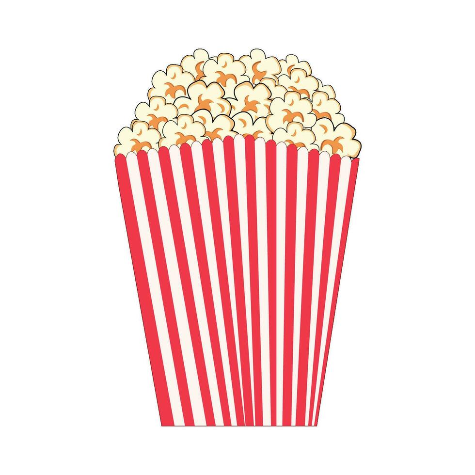 pop corn cinéma illustration vecteur