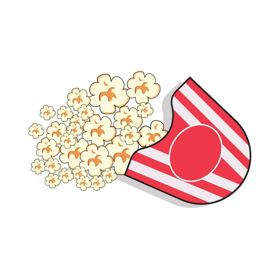 pop corn cinéma illustration vecteur