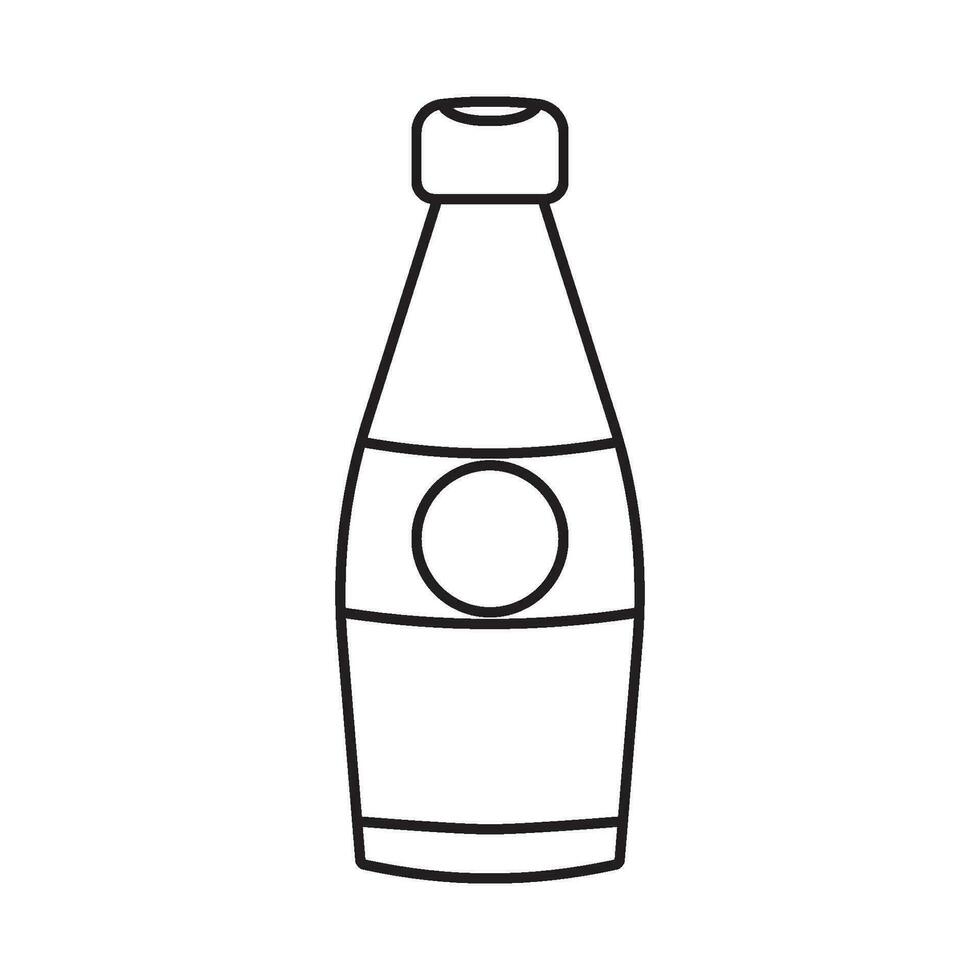 un soda bouteille icône vecteur