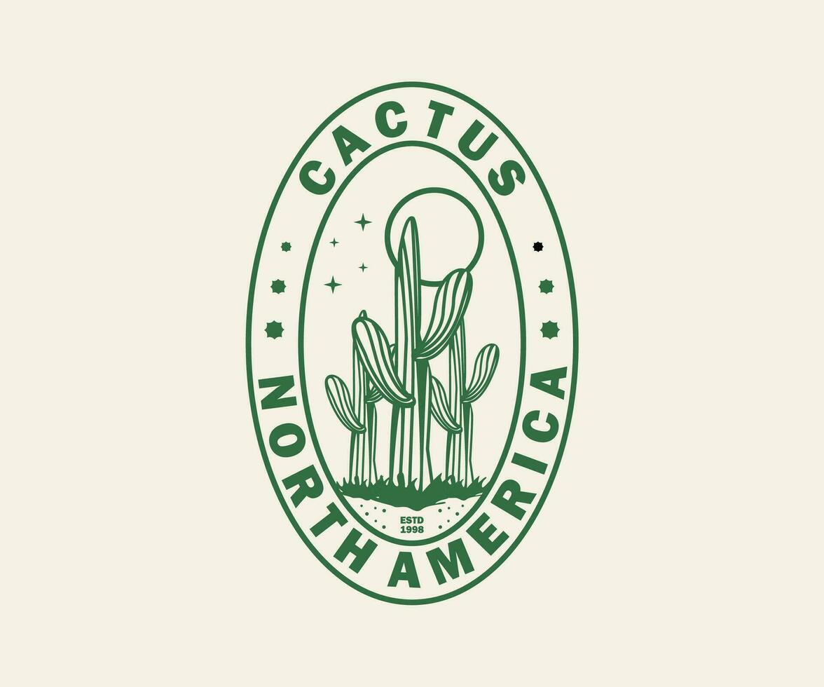 ancien illustration de cactus vecteur t chemise conception vecteur graphique typographique affiche ou t-shirts rue porter et Urbain style