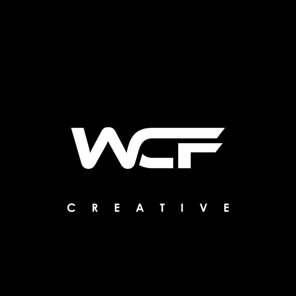 WCF lettre initiale logo conception modèle vecteur illustration