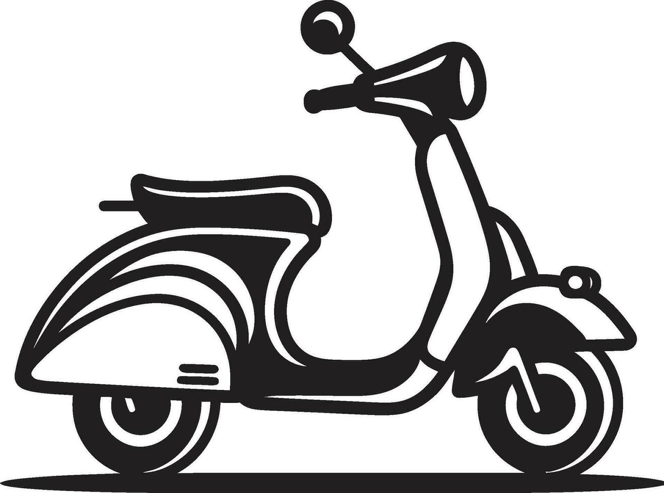 scooters Urbain la grâce iconique emblème icône paysage urbain croiseur dévoilé logo vecteur conception