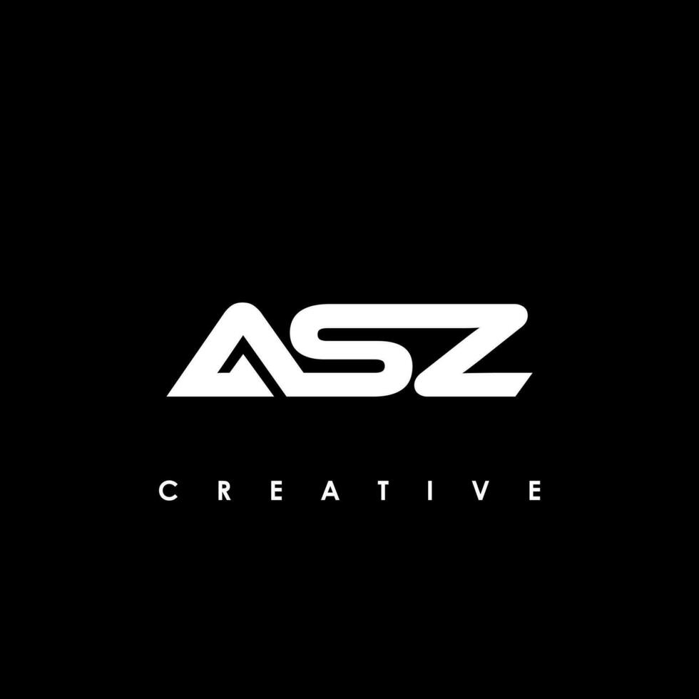 asz lettre initiale logo conception modèle vecteur illustration