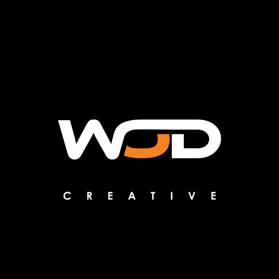 wod lettre initiale logo conception modèle vecteur illustration