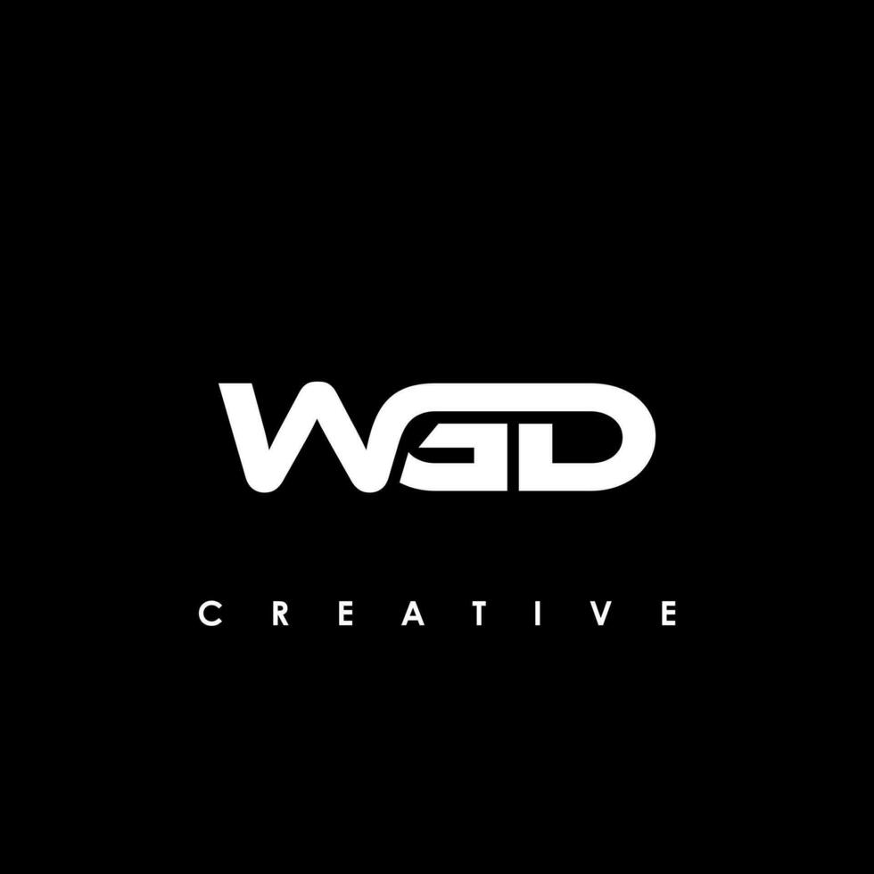 wgd lettre initiale logo conception modèle vecteur illustration