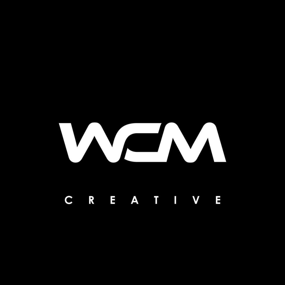 wcm lettre initiale logo conception modèle vecteur illustration