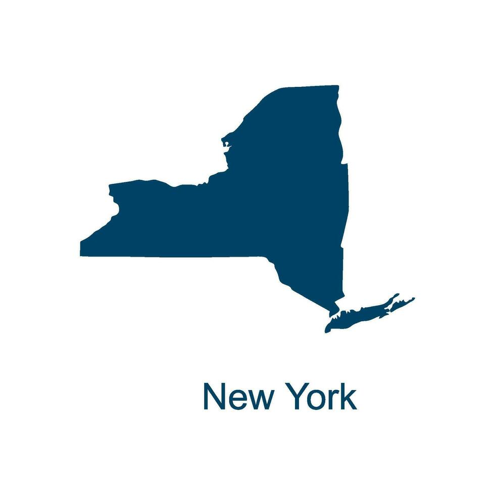 Nouveau york carte vecteur conception modèles isolé sur blanc Contexte