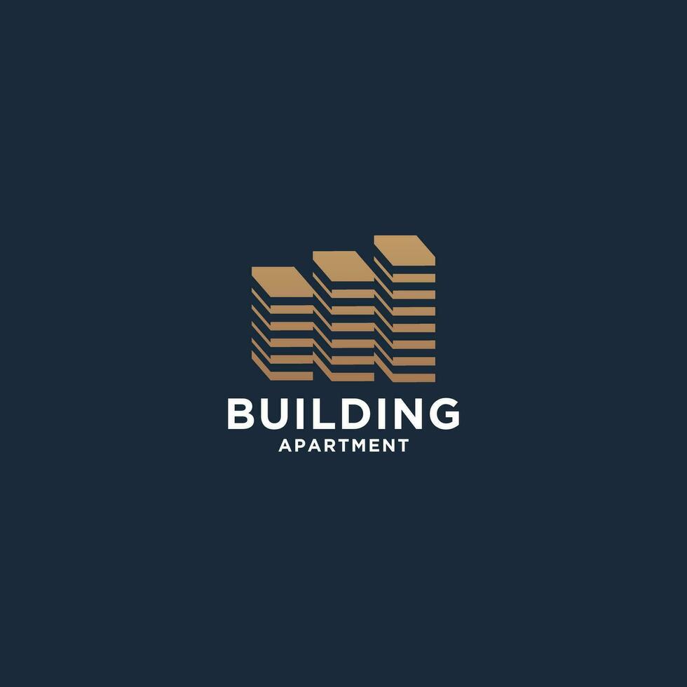 bâtiment logo conception inspiration pour votre affaires vecteur