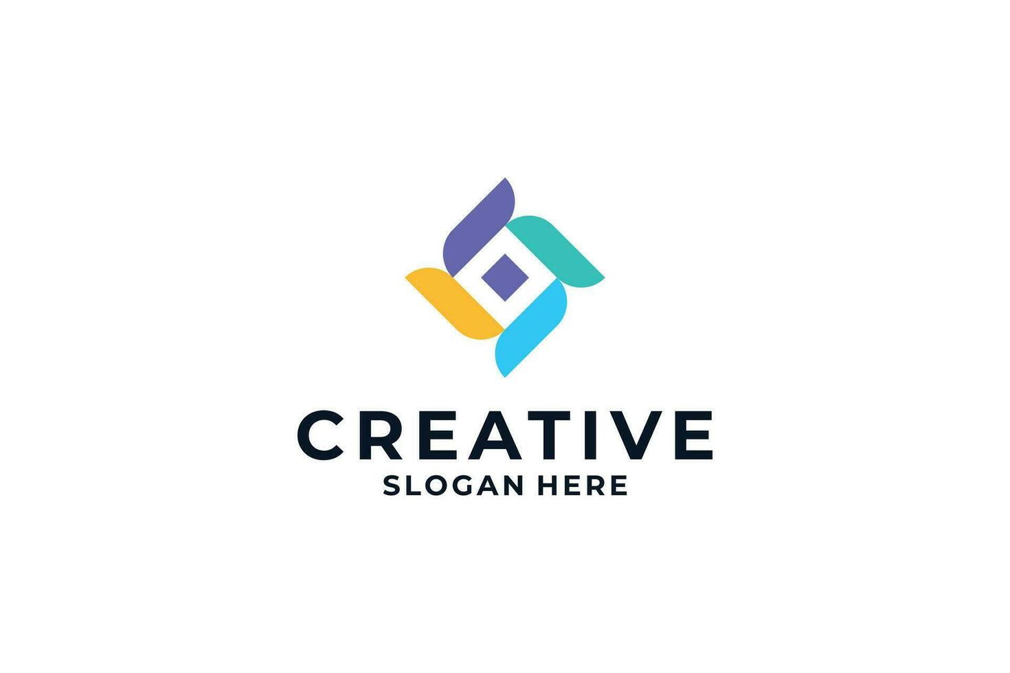 lettre o logo conception avec Créatif combinaison. vecteur