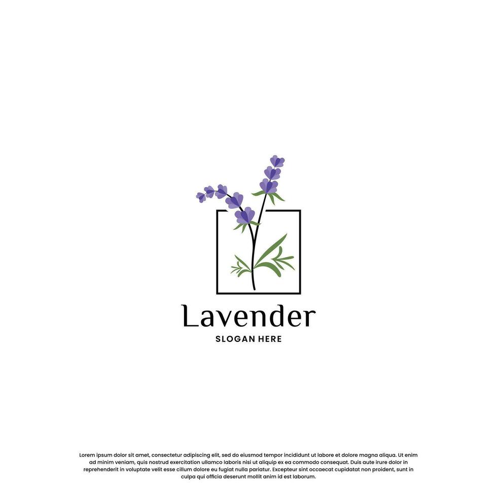 lavande logo conception pour votre affaires vecteur