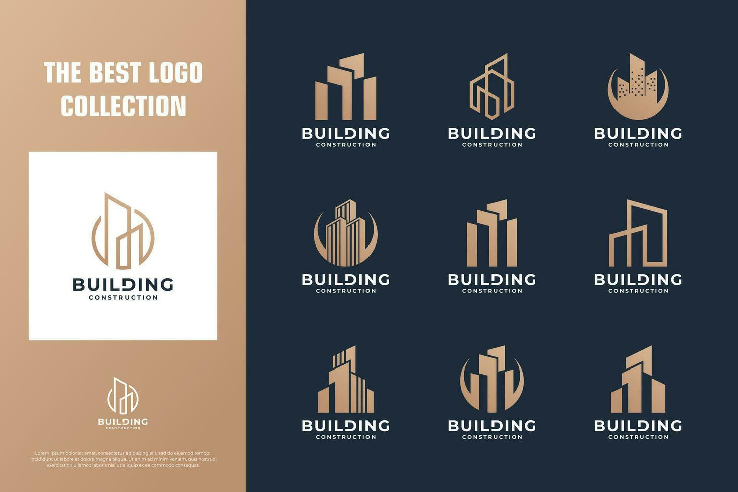 collection de réel biens logo conception inspiration. vecteur